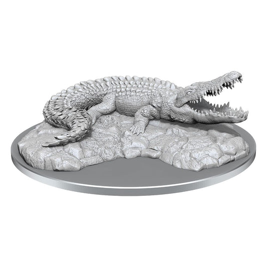 WizKids Deep Cuts Unpainted Miniature Giant Crocodile Case (2) 0634482906545