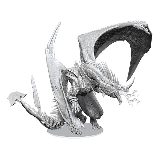 D&D Nolzur's Marvelous Miniatures Unpainted Miniatures Ancient Blue Dragon 20 cm  0634482907986
