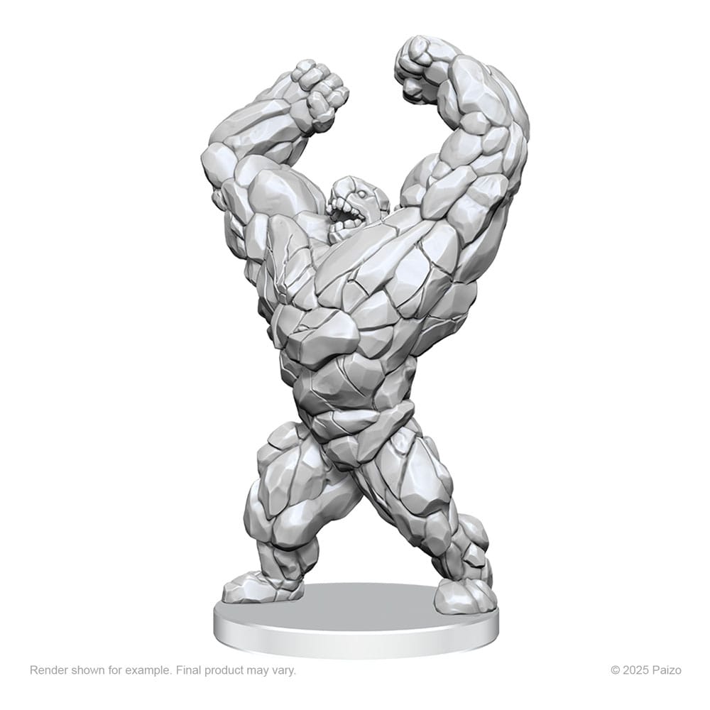 Pathfinder Deep Cuts Unpainted Miniatures Living Landslide & Living Wildfire 0634482908334