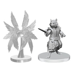 Pathfinder Deep Cuts Unpainted Miniatures Procyal (Raccoon Agathion) & Zoaem (Ring Archon) 0634482908389