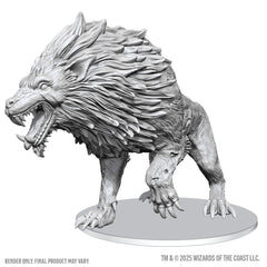 D&D Nolzur's Marvelous Miniatures Unpainted Miniatures Dire Worg 11 cm  0634482908488