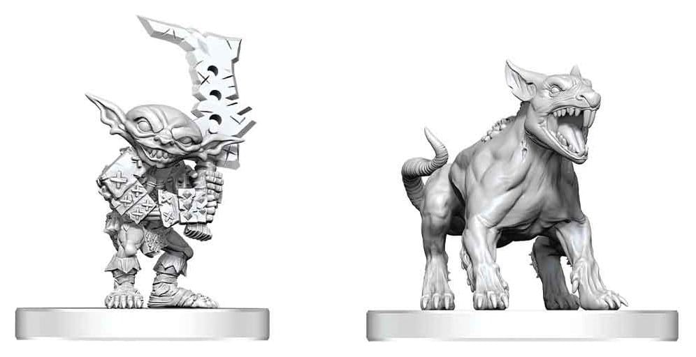 Pathfinder Battles Deep Cuts Unpainted Miniature Goblin Commando & Goblin Dog 13 cm 0634482908662