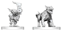 Pathfinder Battles Deep Cuts Unpainted Miniature Goblin Commando & Goblin Dog 13 cm 0634482908662