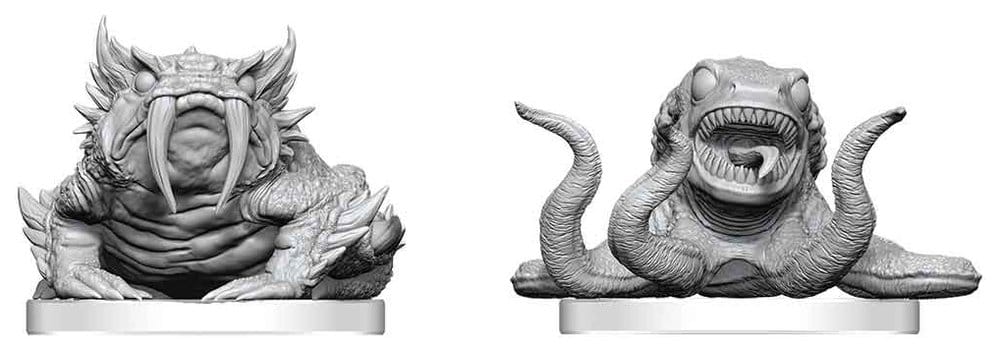 Pathfinder Battles Deep Cuts Unpainted Miniature Bogwid & Slurk 13 cm 0634482908686