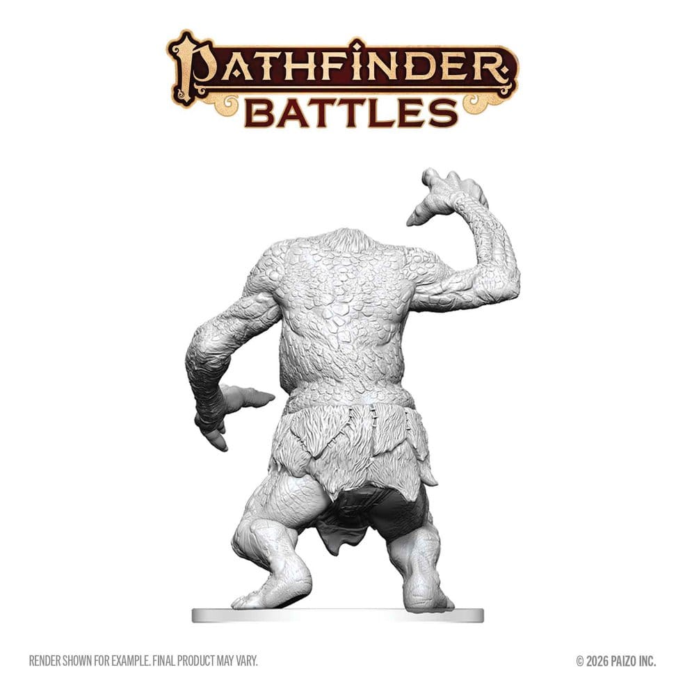 Pathfinder Battles Deep Cuts Unpainted Miniature Forest Troll 15 cm 0634482908709