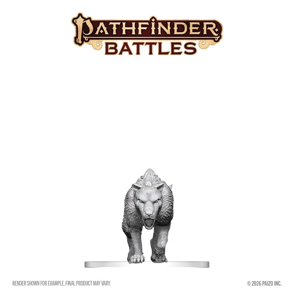 Pathfinder Battles Deep Cuts Unpainted Miniature Hyaenodon 13 cm 0634482908716