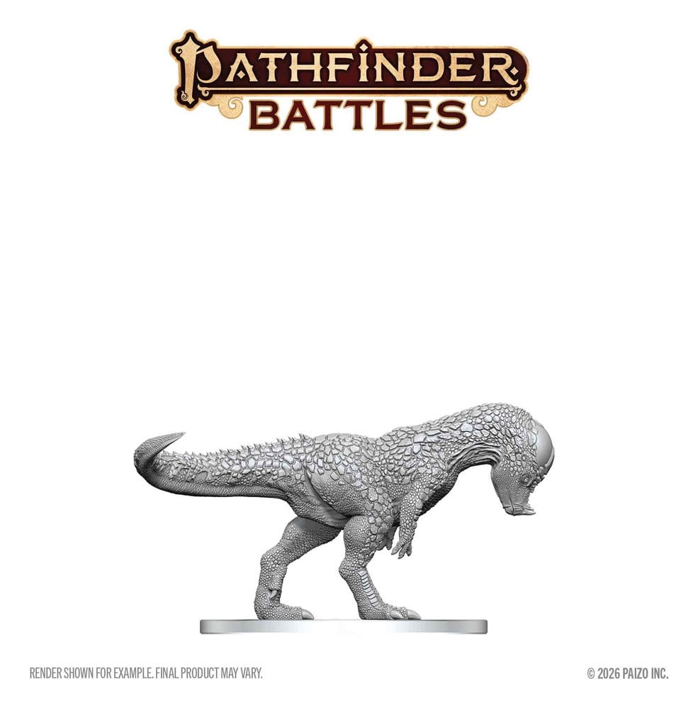 Pathfinder Battles Deep Cuts Unpainted Miniature Pachycephalosaurus 13 cm 0634482908730