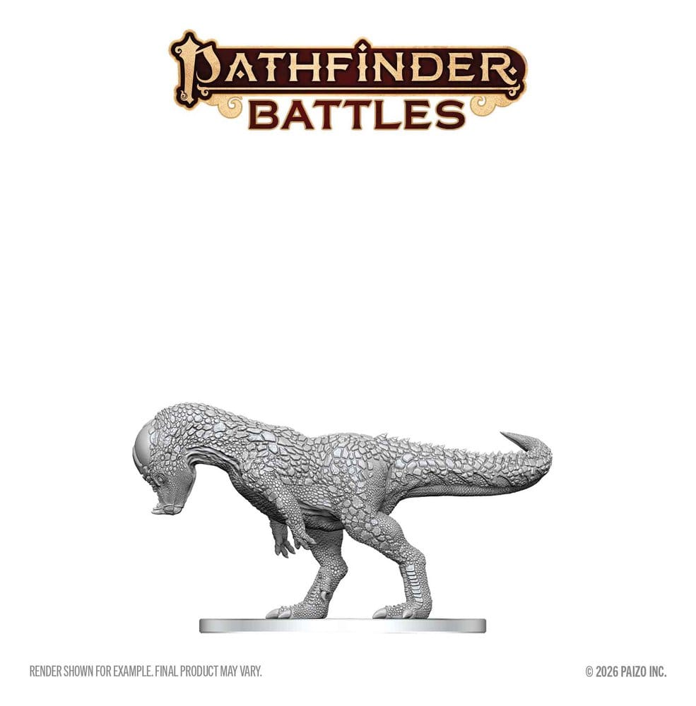 Pathfinder Battles Deep Cuts Unpainted Miniature Pachycephalosaurus 13 cm 0634482908730