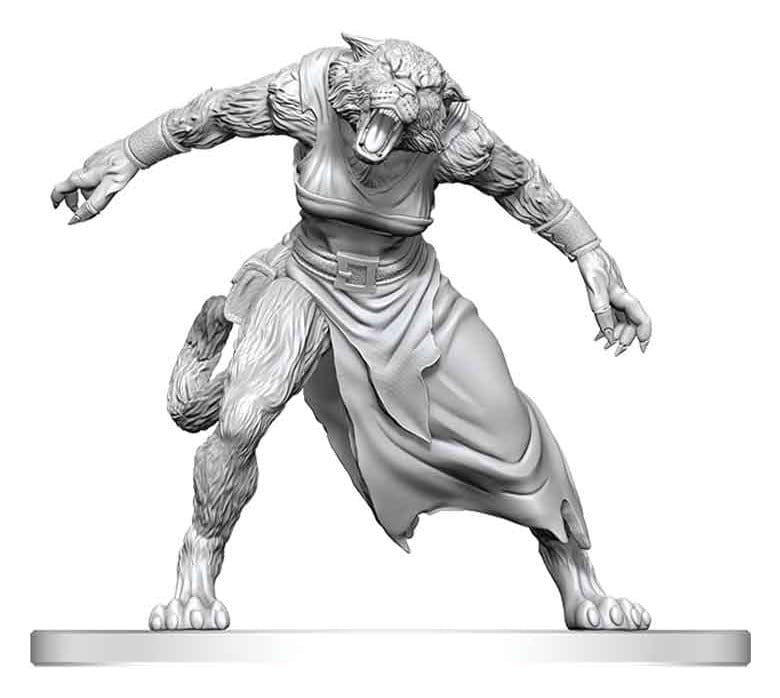 Pathfinder Battles Deep Cuts Unpainted Miniature Weretiger 13 cm 0634482908747