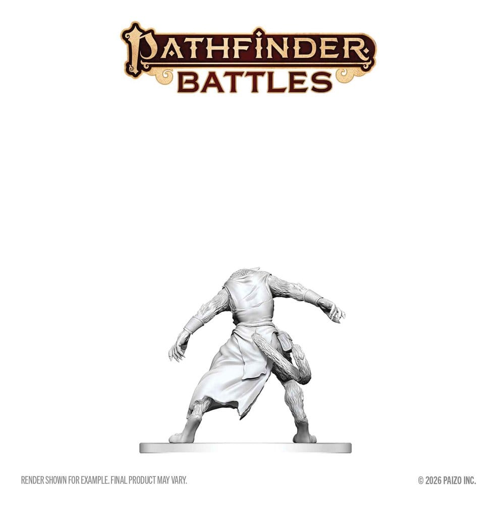 Pathfinder Battles Deep Cuts Unpainted Miniature Weretiger 13 cm 0634482908747