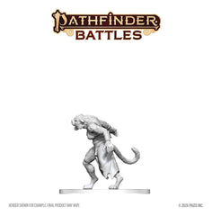 Pathfinder Battles Deep Cuts Unpainted Miniature Weretiger 13 cm 0634482908747