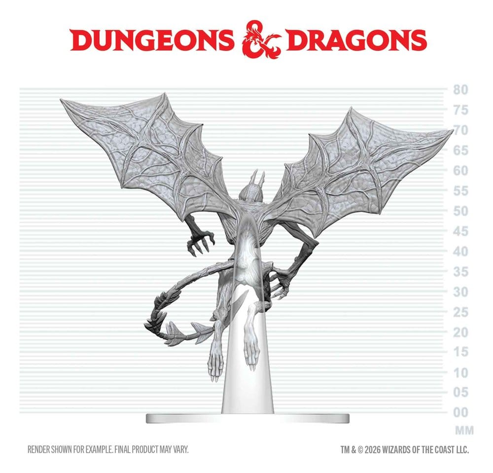Dungeons & Dragons Nolzur's Marvelous Miniatures Unpainted Miniature Nightgaunt 17 cm 0634482908822