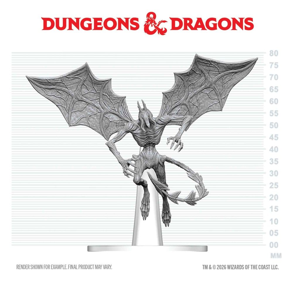 Dungeons & Dragons Nolzur's Marvelous Miniatures Unpainted Miniature Nightgaunt 17 cm 0634482908822