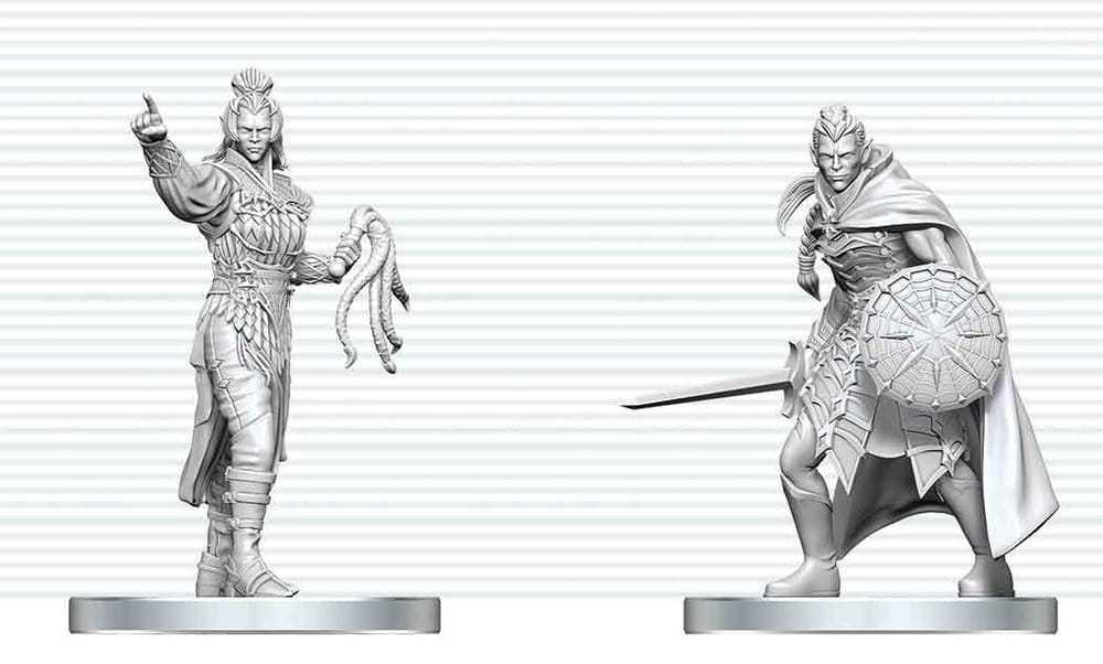 D&D Nolzur's Marvelous Miniatures Minifiguren Drow Elite Warrior & Drow Priestess of Lolth 13 cmD&D Nolzur's Marvelous Miniatures Mini Figures Drow Elite Warrior & Drow Priestess of Lolth 13 cmD&D Nolzur's Marvelous Miniatures figurines mini Drow Elite Wa 0634482908938