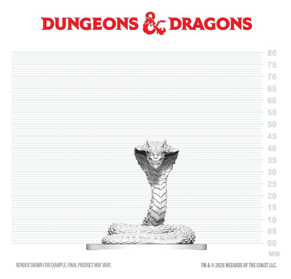 D&D Nolzur's Marvelous Miniatures Mini Figure Guardian Naga 6 cm 0634482908976