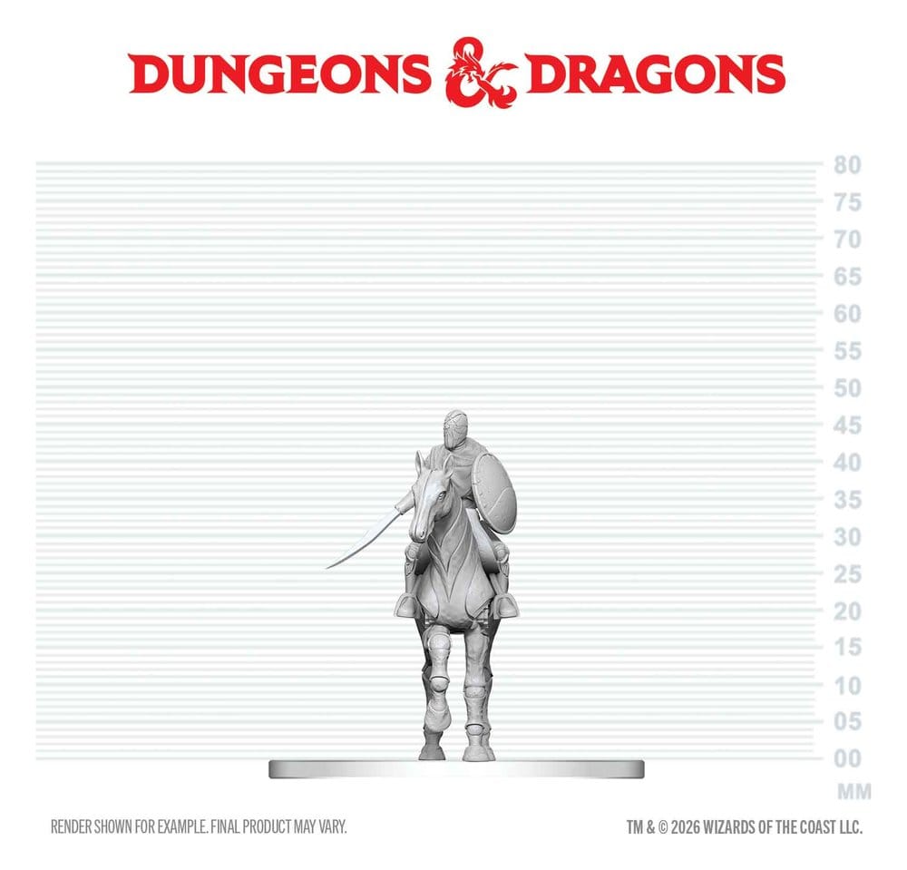 D&D Nolzur's Marvelous Miniatures Mini Figures Nimblewright Steed with Rider 6 cm 0634482908990