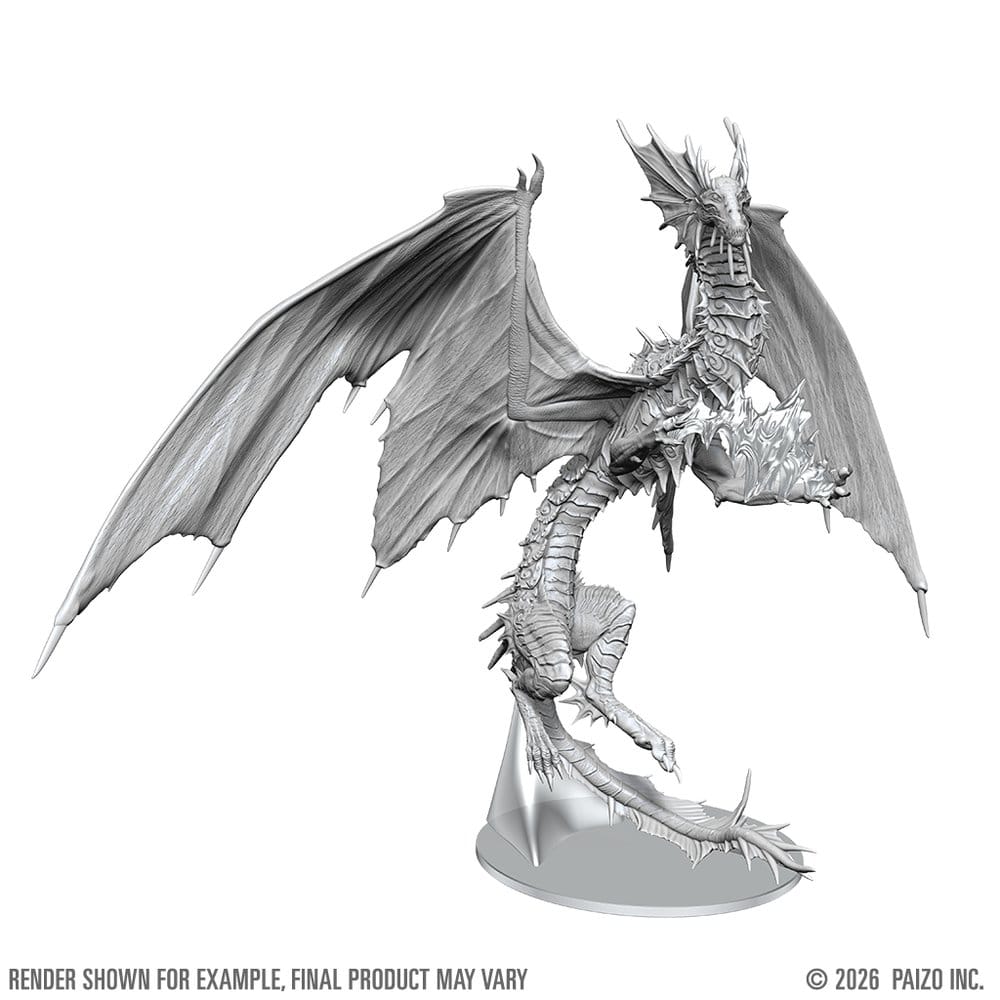 Pathfinder Deep Cuts Unpainted Boxed Miniature Adult Mirage Dragon 23 cm  0634482909034