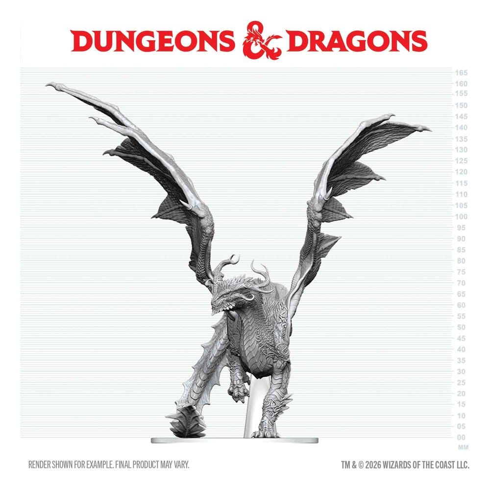 Dungeons & Dragons Nolzur's Marvelous Miniatures Unpainted Miniature Adult Spirit Dragon 24 cm 0634482909072