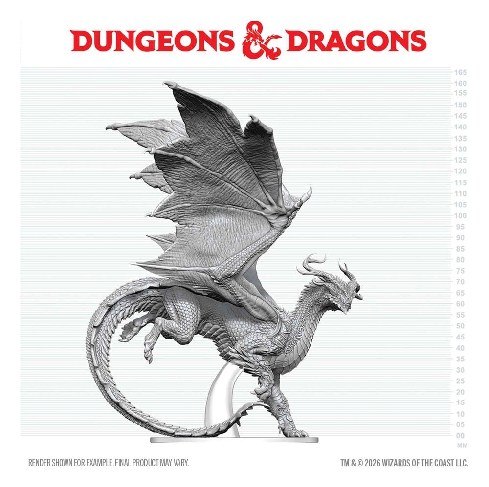 Dungeons & Dragons Nolzur's Marvelous Miniatures Unpainted Miniature Adult Spirit Dragon 24 cm 0634482909072