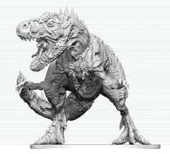 Dungeons & Dragons Nolzur's Marvelous Miniatures Unpainted Miniature Tyrannosaurus Zombie 20 cm 0634482909096