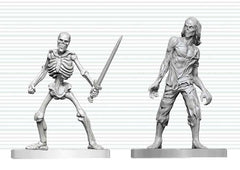 Dungeons & Dragons Nolzur's Marvelous Miniatures Unpainted Miniature Zombie & Skeleton 14 cm 0634482909133