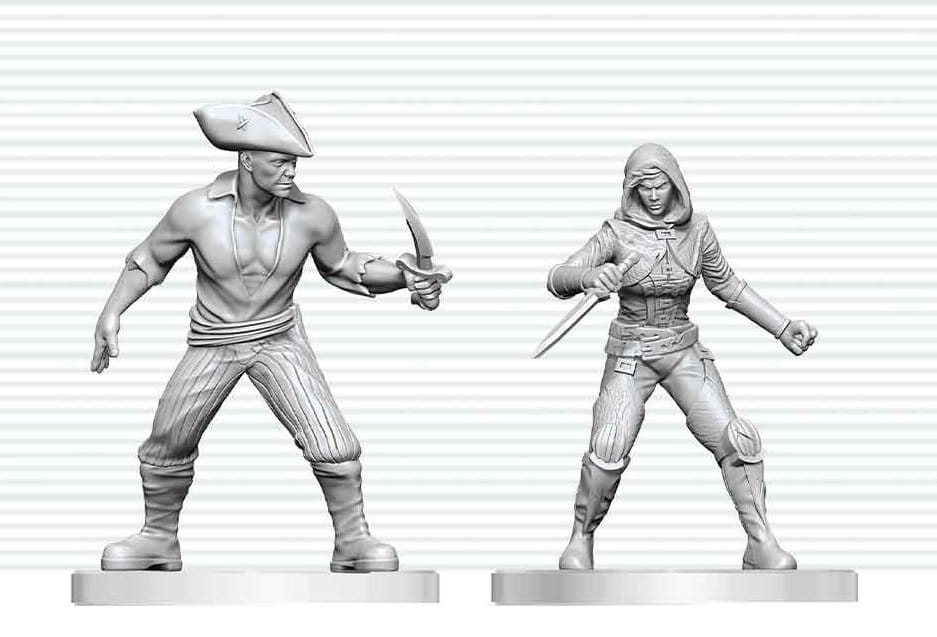 Dungeons & Dragons Nolzur's Marvelous Miniatures Unpainted Miniature Bandit & Pirate 14 cm 0634482909140