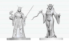 Dungeons & Dragons Nolzur's Marvelous Miniatures Unpainted Miniature Cultist Fanatic & Hierophant 14 cm 0634482909195