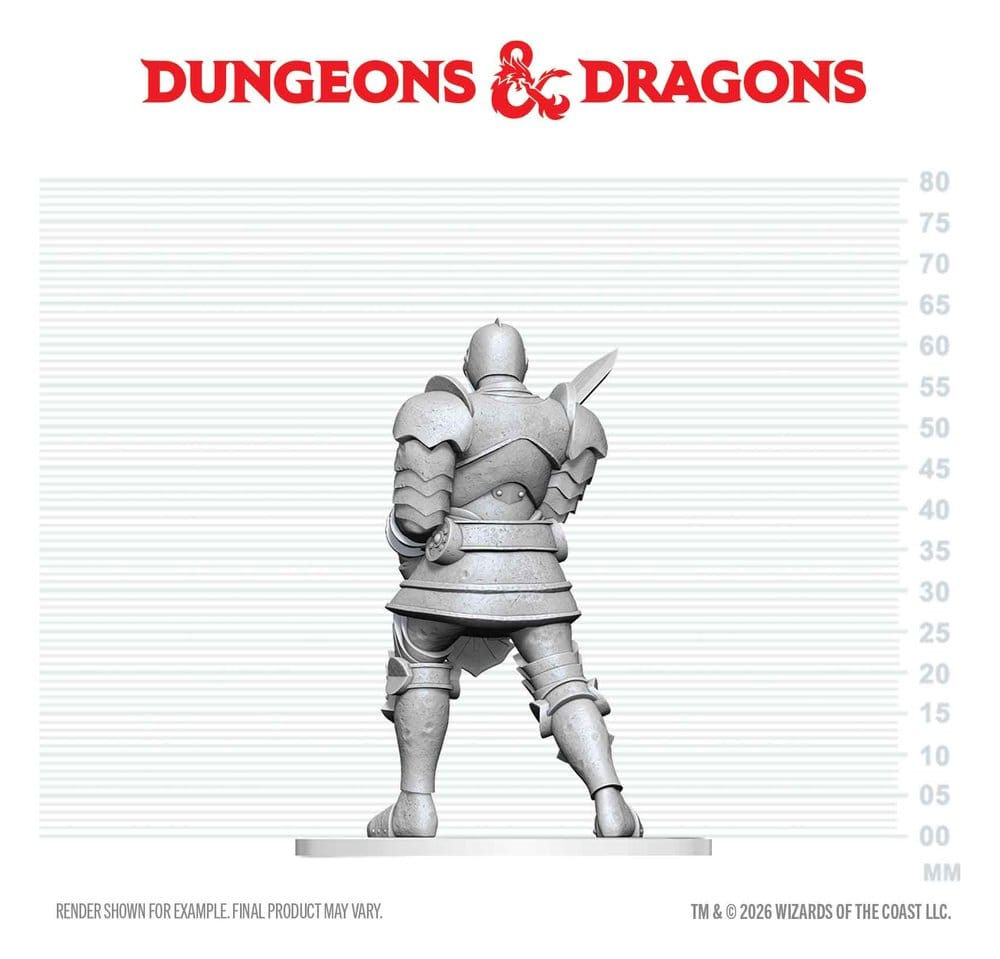 Dungeons & Dragons Nolzur's Marvelous Miniatures Unpainted Miniature Red Knight Guardian Golem 14 cm 0634482909201