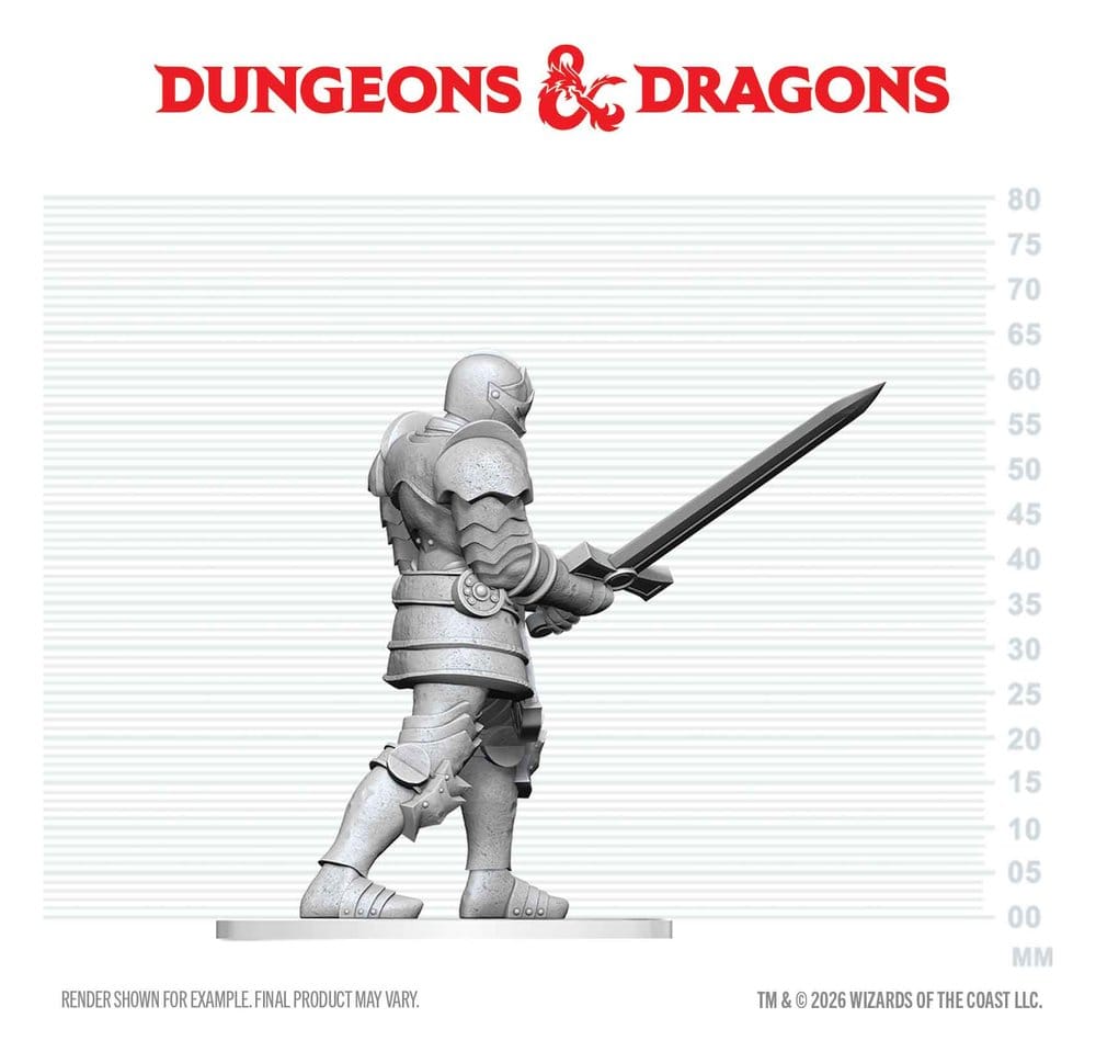 Dungeons & Dragons Nolzur's Marvelous Miniatures Unpainted Miniature Red Knight Guardian Golem 14 cm 0634482909201