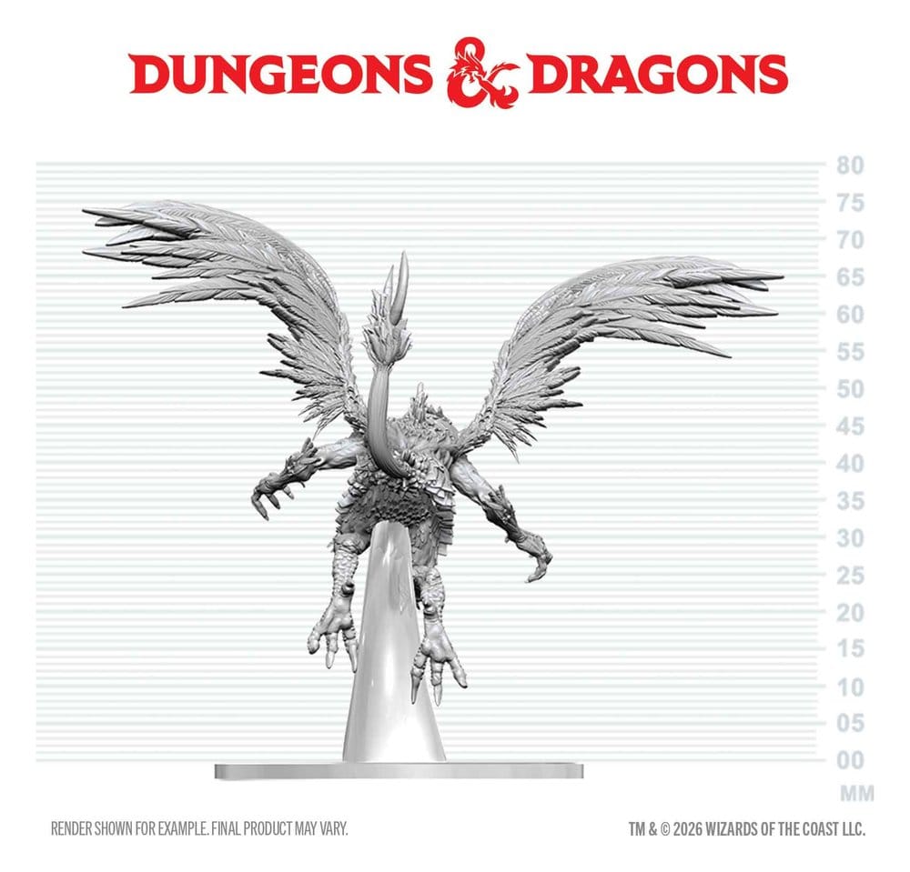 Dungeons & Dragons Nolzur's Marvelous Miniatures Unpainted Miniature Vrock 17 cm 0634482909232