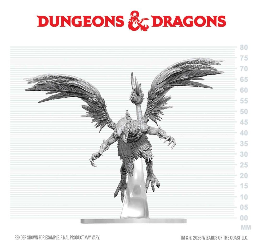 Dungeons & Dragons Nolzur's Marvelous Miniatures Unpainted Miniature Vrock 17 cm 0634482909232