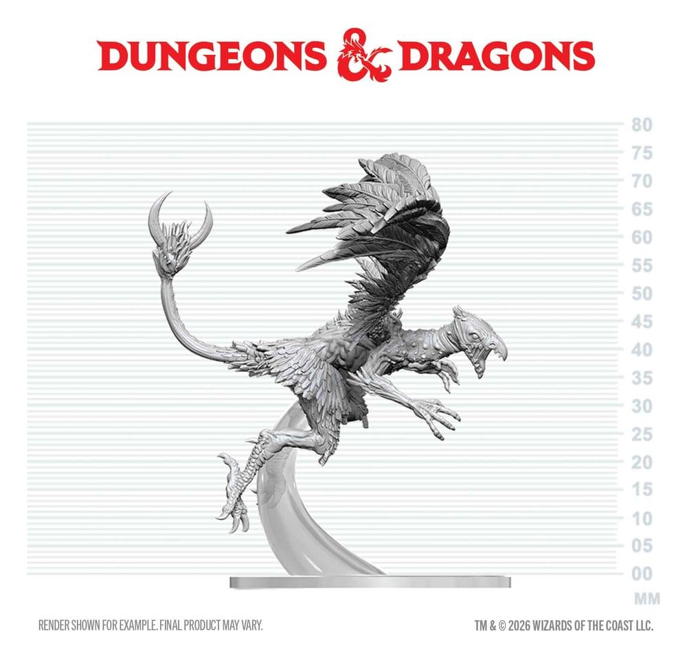 Dungeons & Dragons Nolzur's Marvelous Miniatures Unpainted Miniature Vrock 17 cm 0634482909232