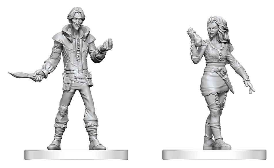 Pathfinder Battles Deep Cuts Unpainted Miniature Thief & Pickpocket 14 cm 0634482909300
