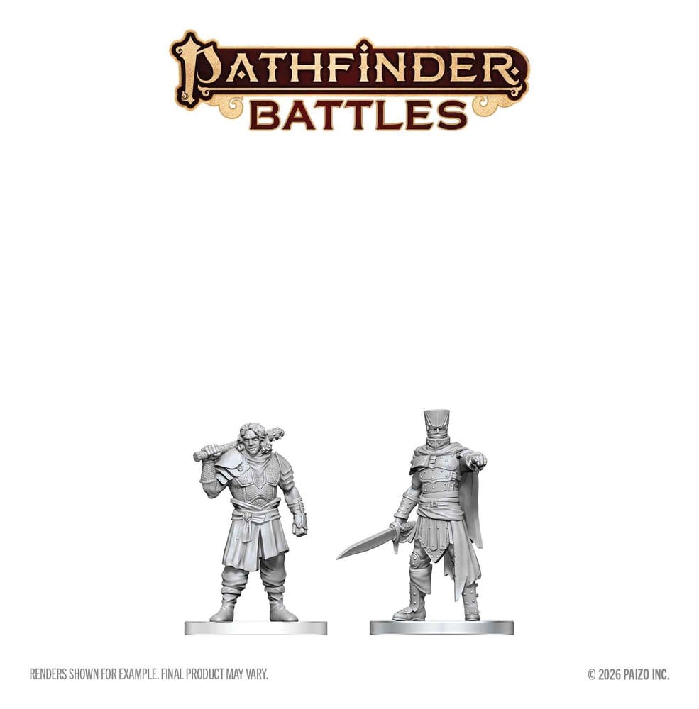 Pathfinder Battles Deep Cuts Unpainted Miniature Ruffian & Gang Leader 14 cm 0634482909317