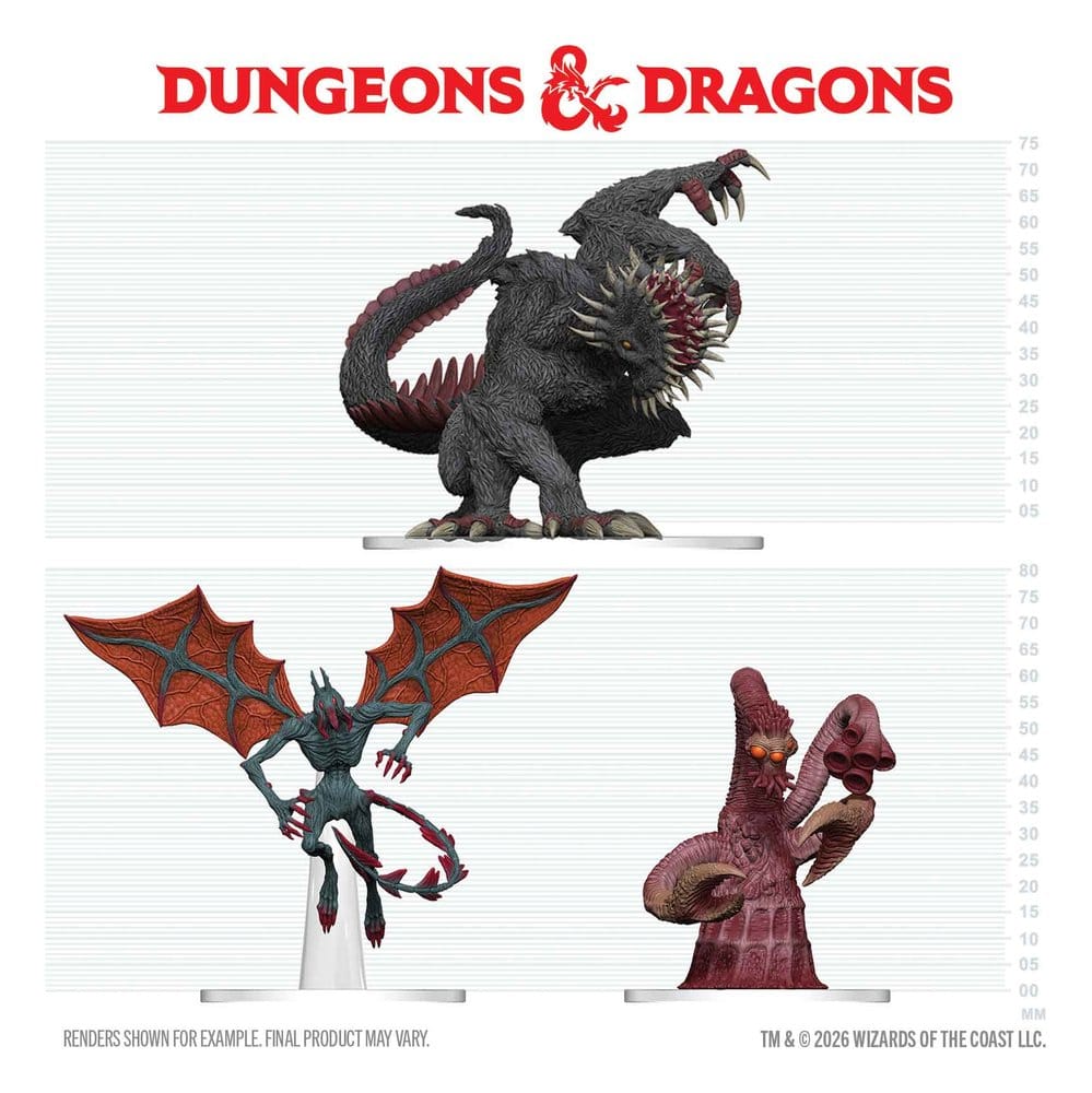 D&D Icons of the Realms Boxed prepainted Miniatures Maddening Monsters of Ravenloft 0634482964125