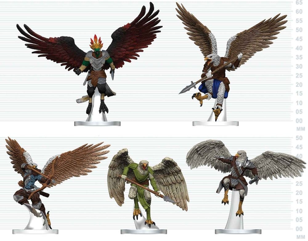 D&D Icons of the Realms Minifiguren Aarakocra-Schwarm 20 cmD&D Icons of the Realms Mini Figures Aarakocra Flock 20 cmD&D Icons of the Realms figurines mini Aarakocra Flock 20 cmD&D Icons of the Realms Figuras Mini Aarakocra Flock 20 cm 0634482964149