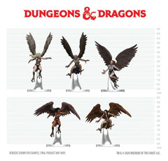 D&D Icons of the Realms Minifiguren Harpyien-Schwarm 20 cmD&D Icons of the Realms Mini Figures Harpy Flock 20 cmD&D Icons of the Realms figurines mini Harpy Flock 20 cmD&D Icons of the Realms Figuras Mini Harpy Flock 20 cm 0634482964156
