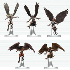D&D Icons of the Realms Minifiguren Harpyien-Schwarm 20 cmD&D Icons of the Realms Mini Figures Harpy Flock 20 cmD&D Icons of the Realms figurines mini Harpy Flock 20 cmD&D Icons of the Realms Figuras Mini Harpy Flock 20 cm 0634482964156