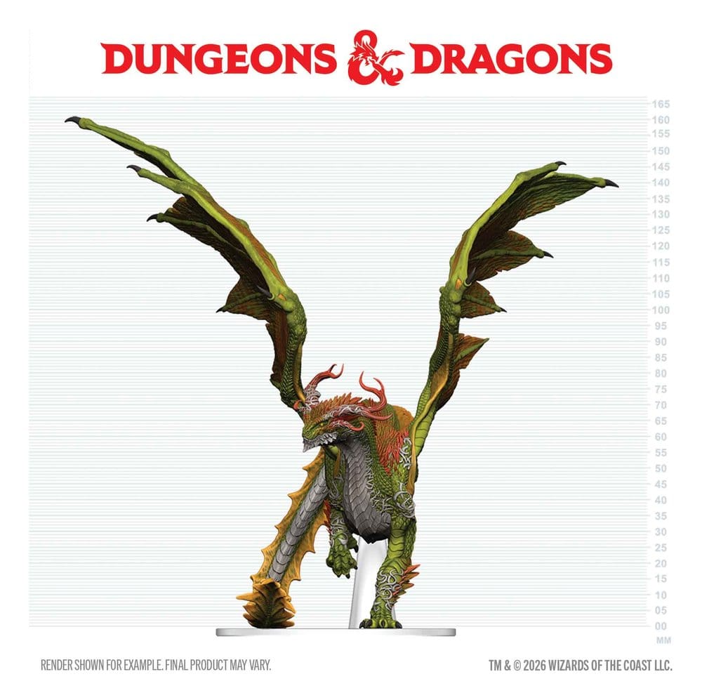 Dungeons & Dragons Icons of the Realms prepainted Miniatures Adult Spirit Dragon 24 cm 0634482964163