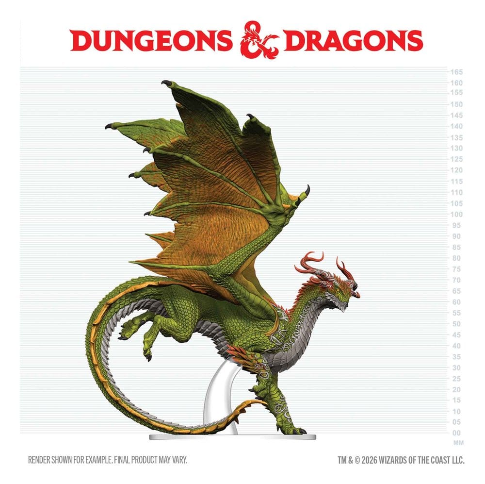 Dungeons & Dragons Icons of the Realms prepainted Miniatures Adult Spirit Dragon 24 cm 0634482964163