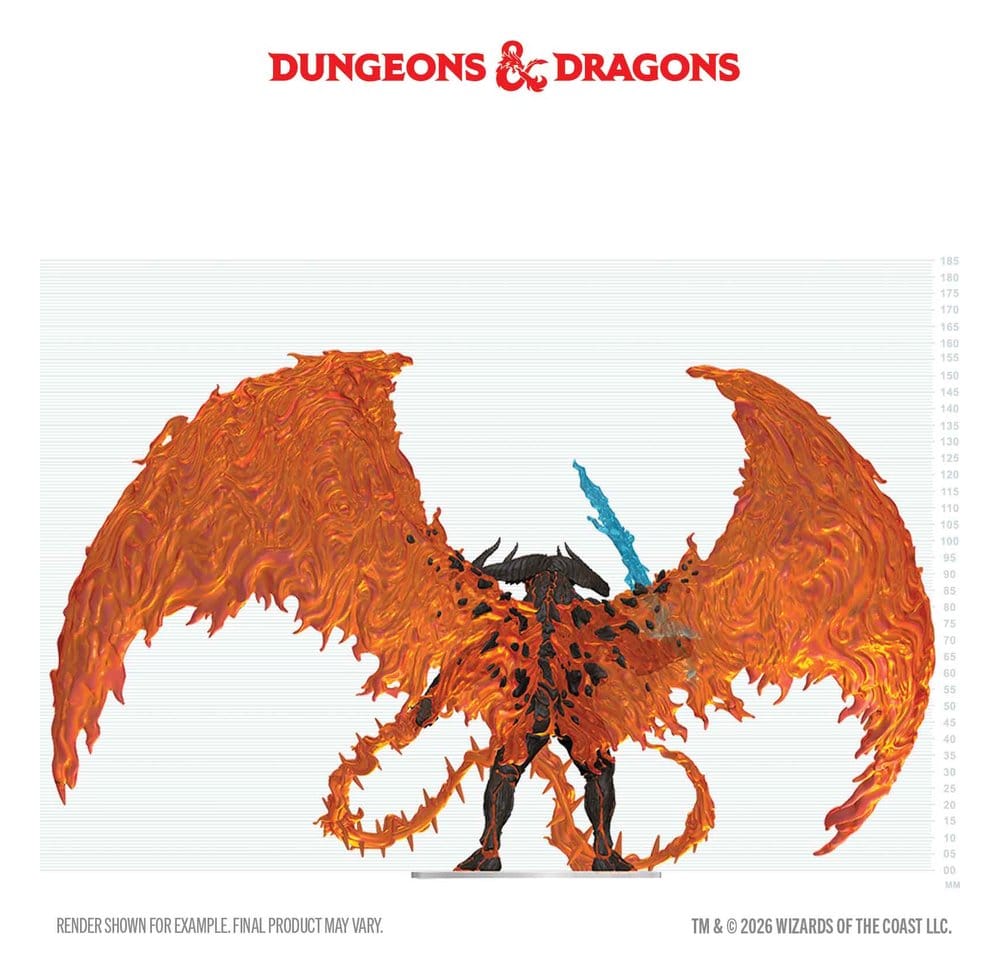D&D Icons of the Realms Boxed prepainted Miniatures Balor 20 cm 0634482964200