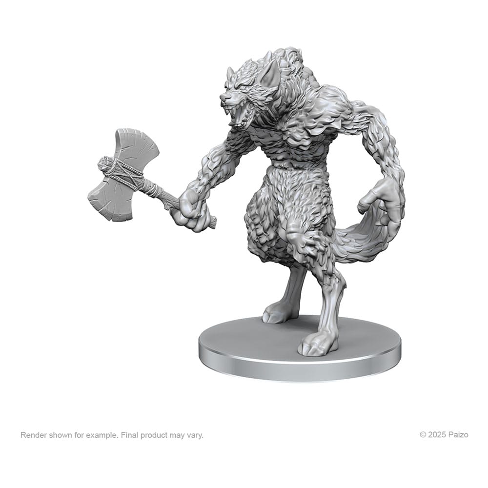 Pathfinder Deep Cuts Unpainted Miniatures Werewolf & Wereboar 0634482975831