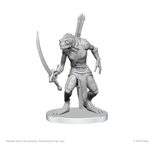 Pathfinder Deep Cuts Unpainted Miniatures Xulgath Skirmisher & Stoneliege 0634482975848