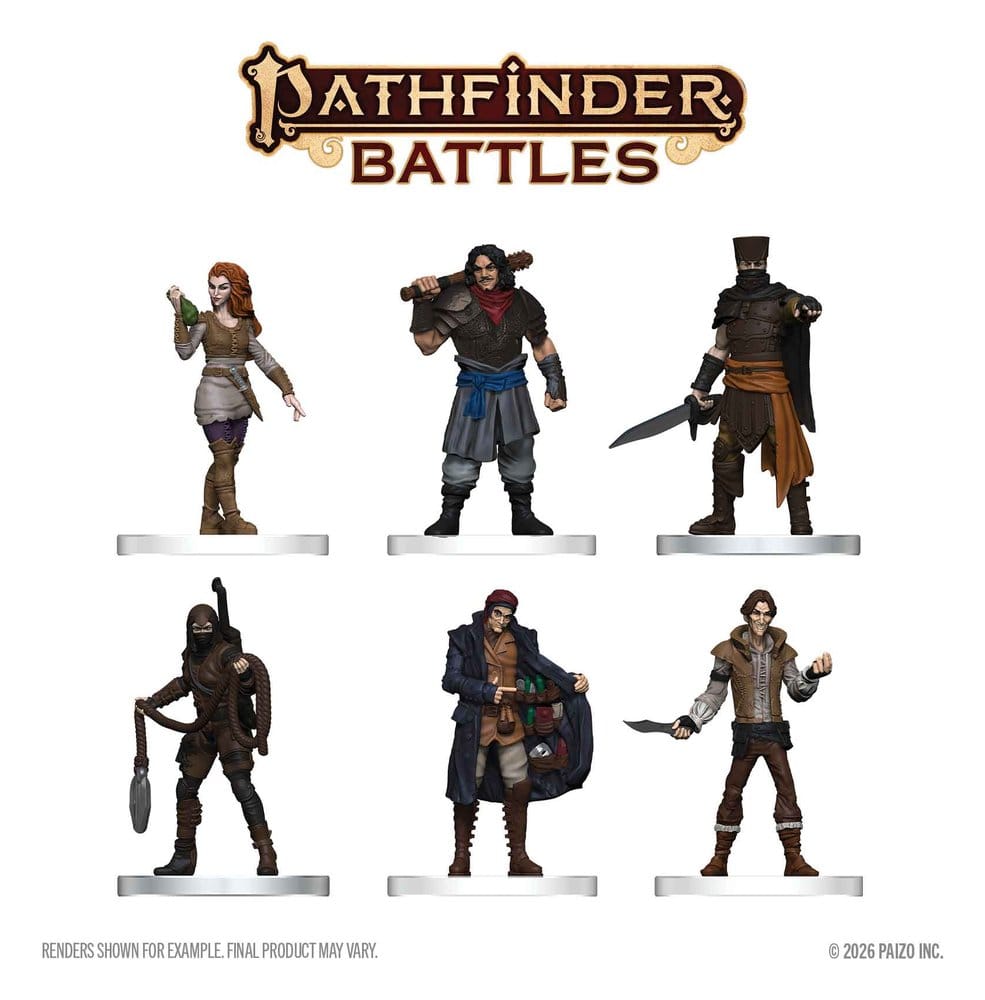 Pathfinder Battles Boxed prepainted Miniatures Criminals 20 cm 0634482976036