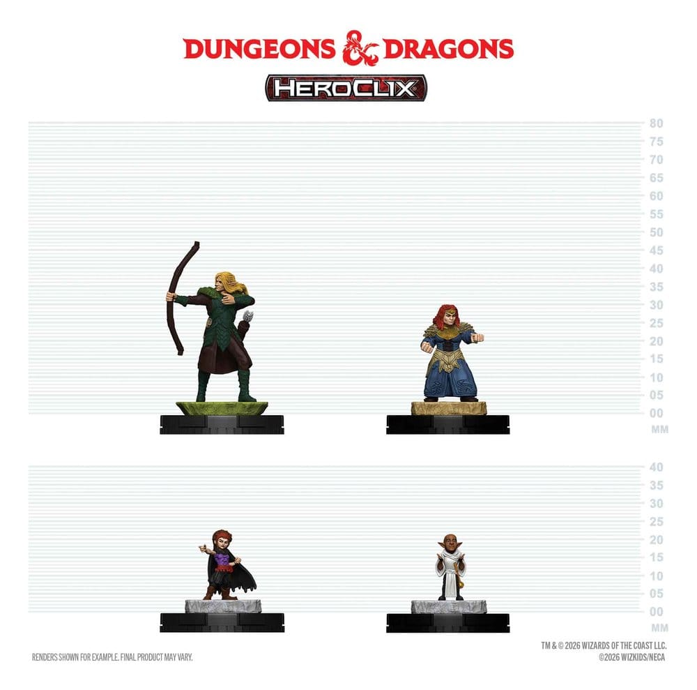 Dungeons & Dragons HeroClix 400: Figure Set Adventuring Party 1 0634482995112