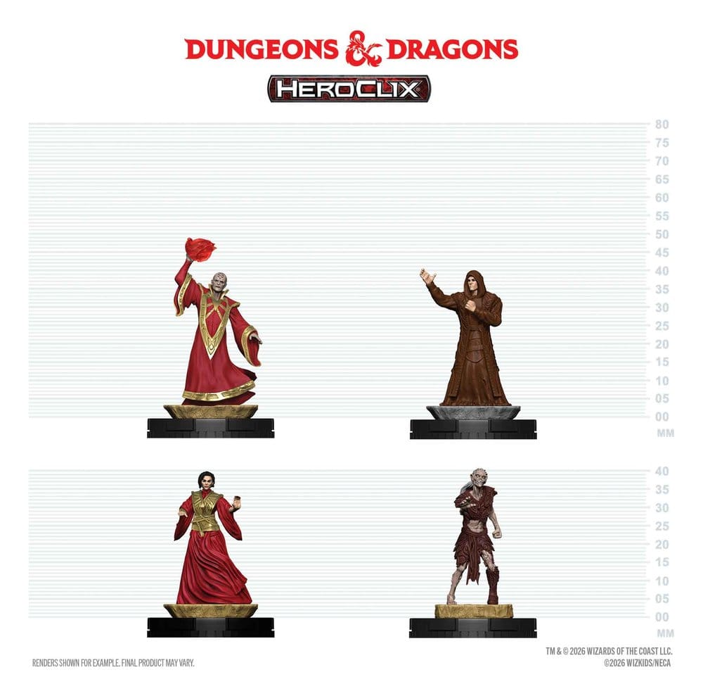 Dungeons & Dragons HeroClix 400: Figure Set Red Wizards of Thay 0634482995129