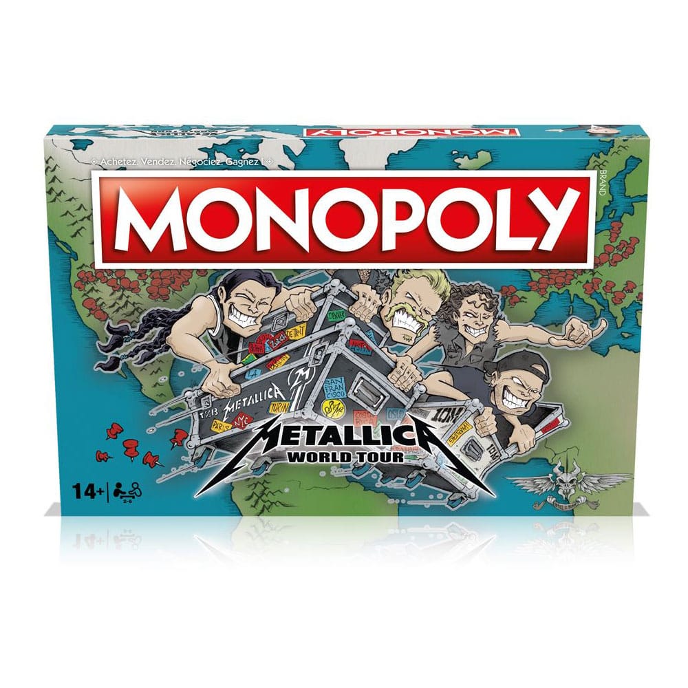 Metallica Monopoly Metallica World Tour *French Version*Metallica Monopoly Metallica World Tour *Version française*Metallica Monopoly Metallica World Tour *versión francés* 5036905054676