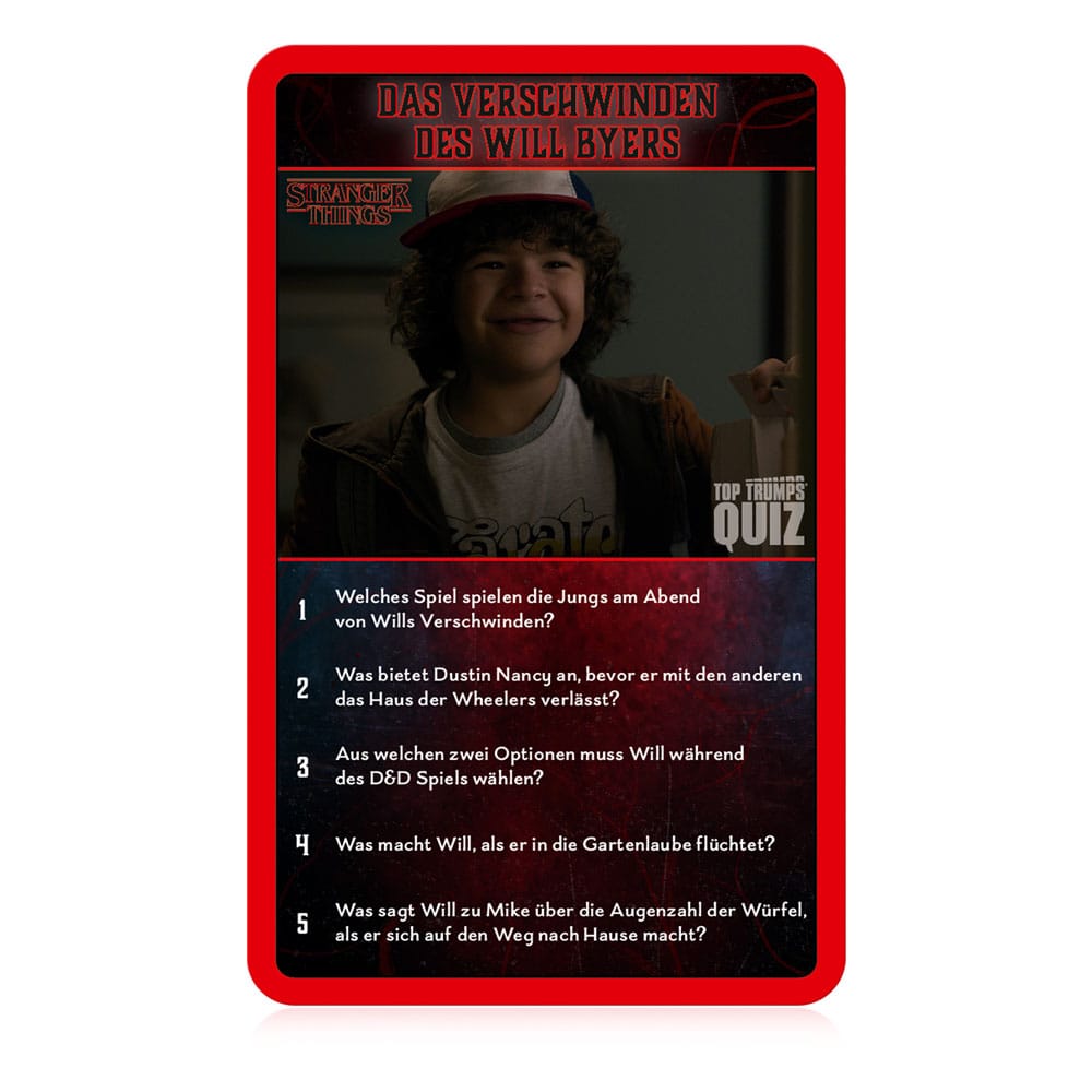 Stranger Things Card Game Top Trumps Quiz *German Version* 5036905056793