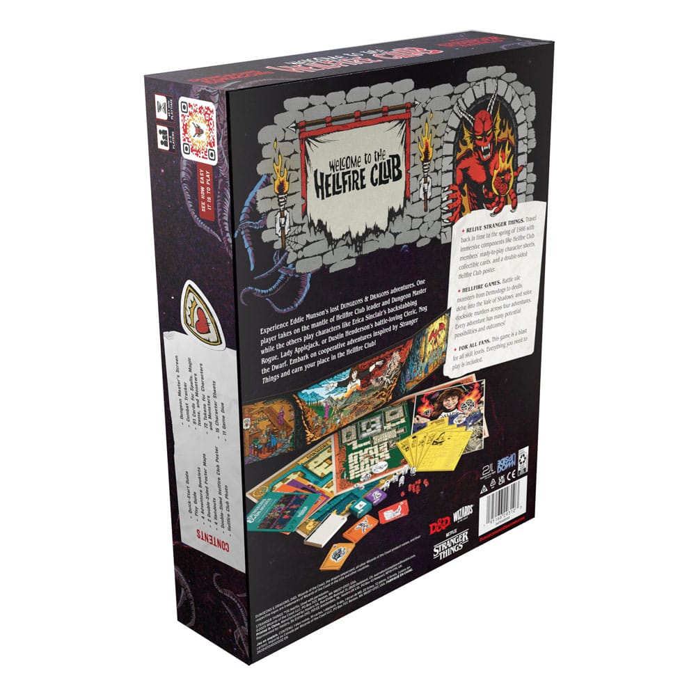 Dungeons & Dragons Board Game Stranger Things: Welcome to the Hellfire Club english 0195166293103