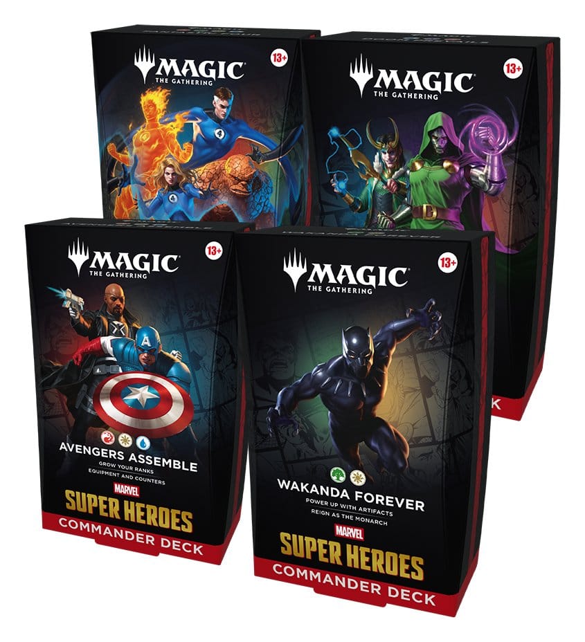Magic the Gathering Marvel Super Heroes Commander Decks Case (4) english 195166313016